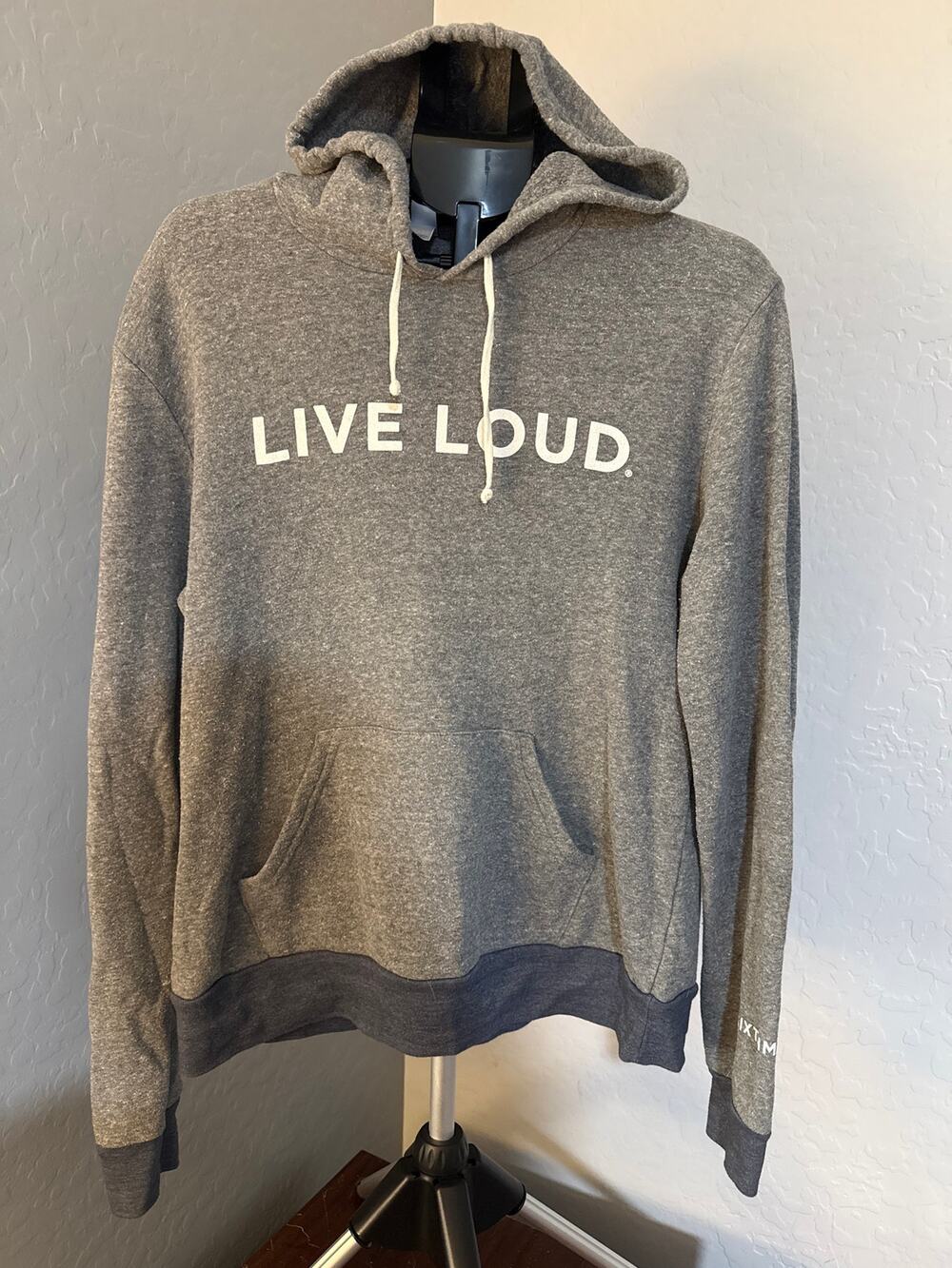 Gray “Live Loud” Hoodie from Sixthman - Size XL